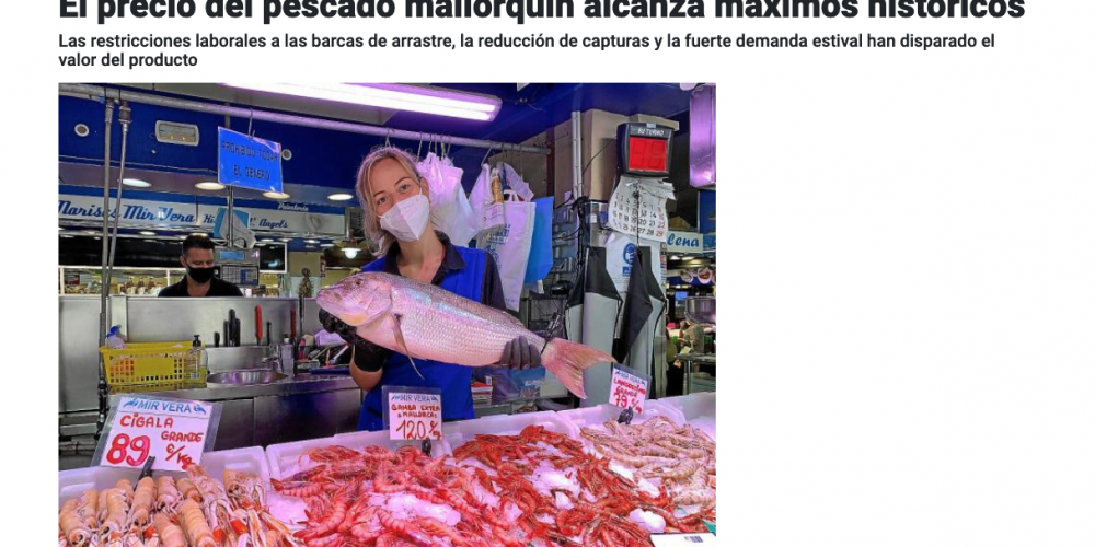 El preu del peix mallorquí aconsegueix màxims històrics