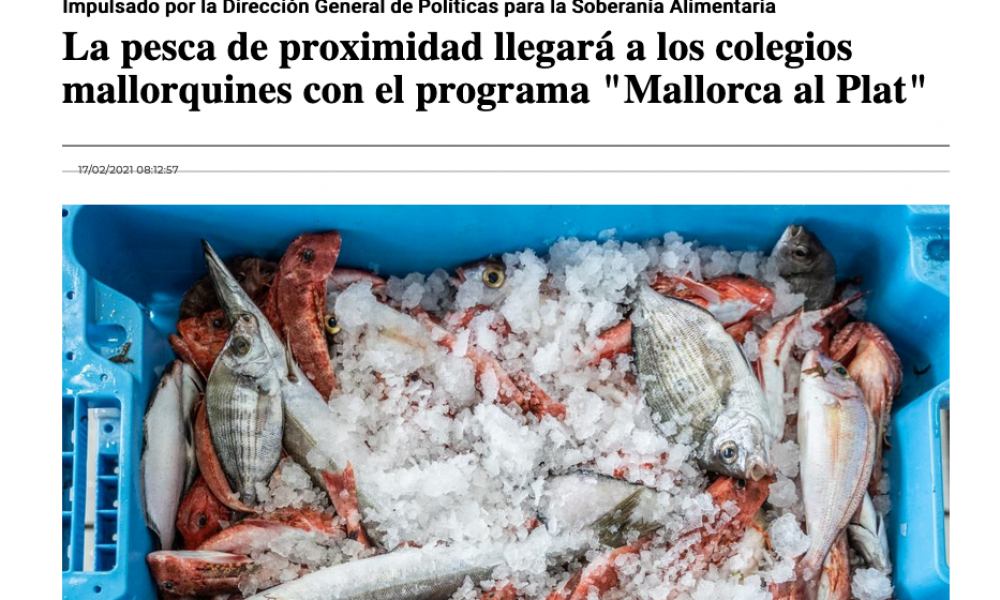 De la mar, als menjadors escolars