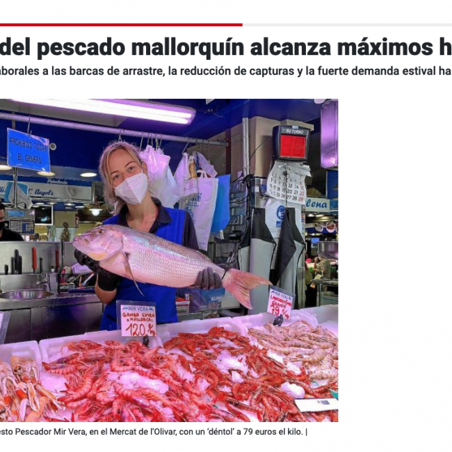 El preu del peix mallorquí aconsegueix màxims històrics