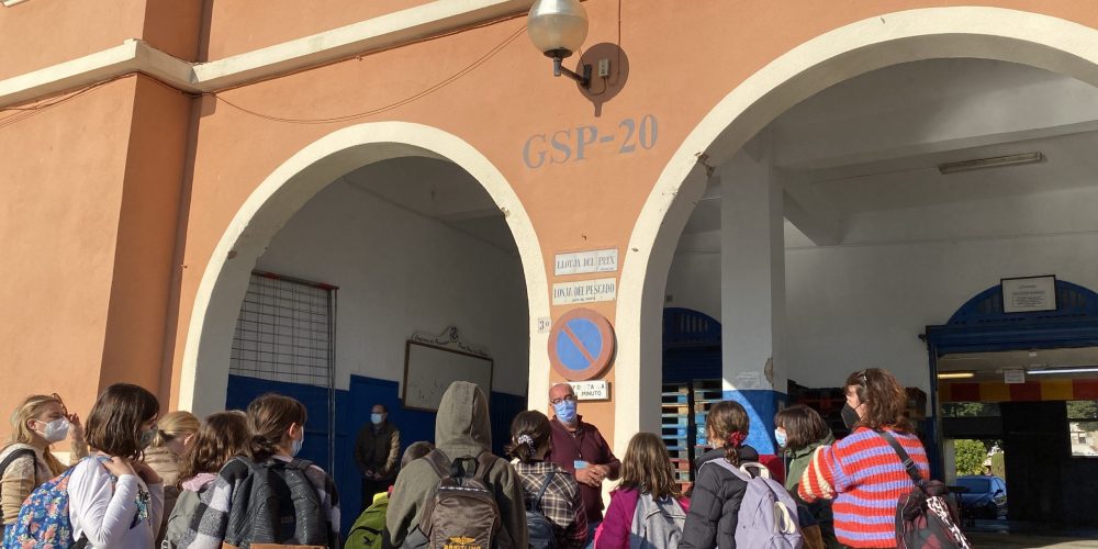 Los niños de Ses Merjades, de Sóller, inician el calendario de visitas escolares de 2022