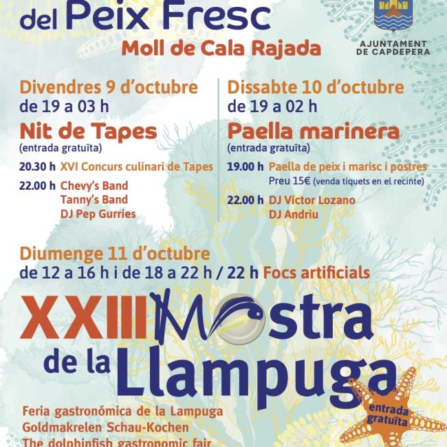 OPMallorcaMar vuelve a colaborar con la Fira de la Llampuga de Cala Rajada con la aportación de producto pesquero y apoyo económico